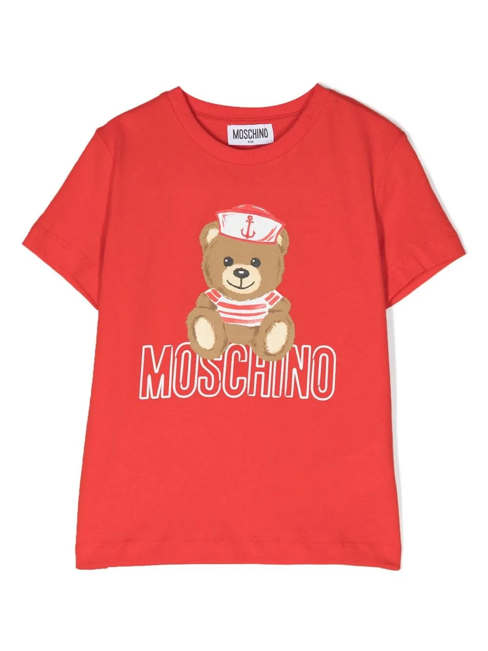 

Moschino Kids playera con logo estampado - Rojo