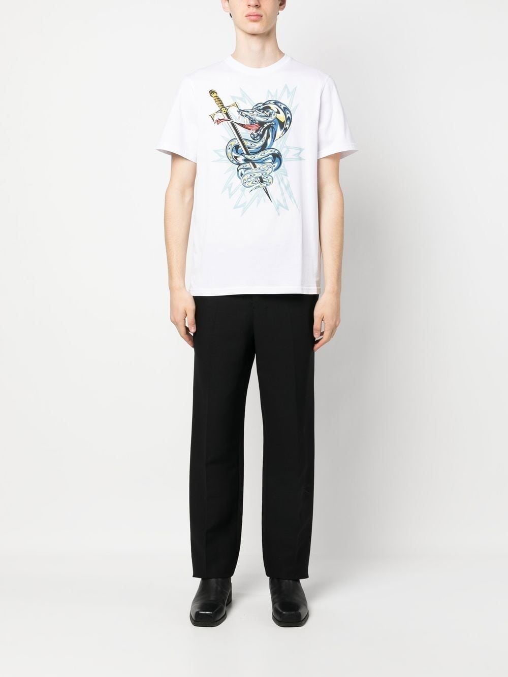 Roberto Cavalli graphic-print Cotton T-shirt - Farfetch