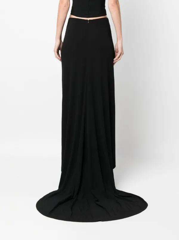 Magda Butrym Asymmetric Maxi Skirt | Black | FARFETCH JO