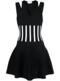 Alexander McQueen V-neck sleeveless dress - Black