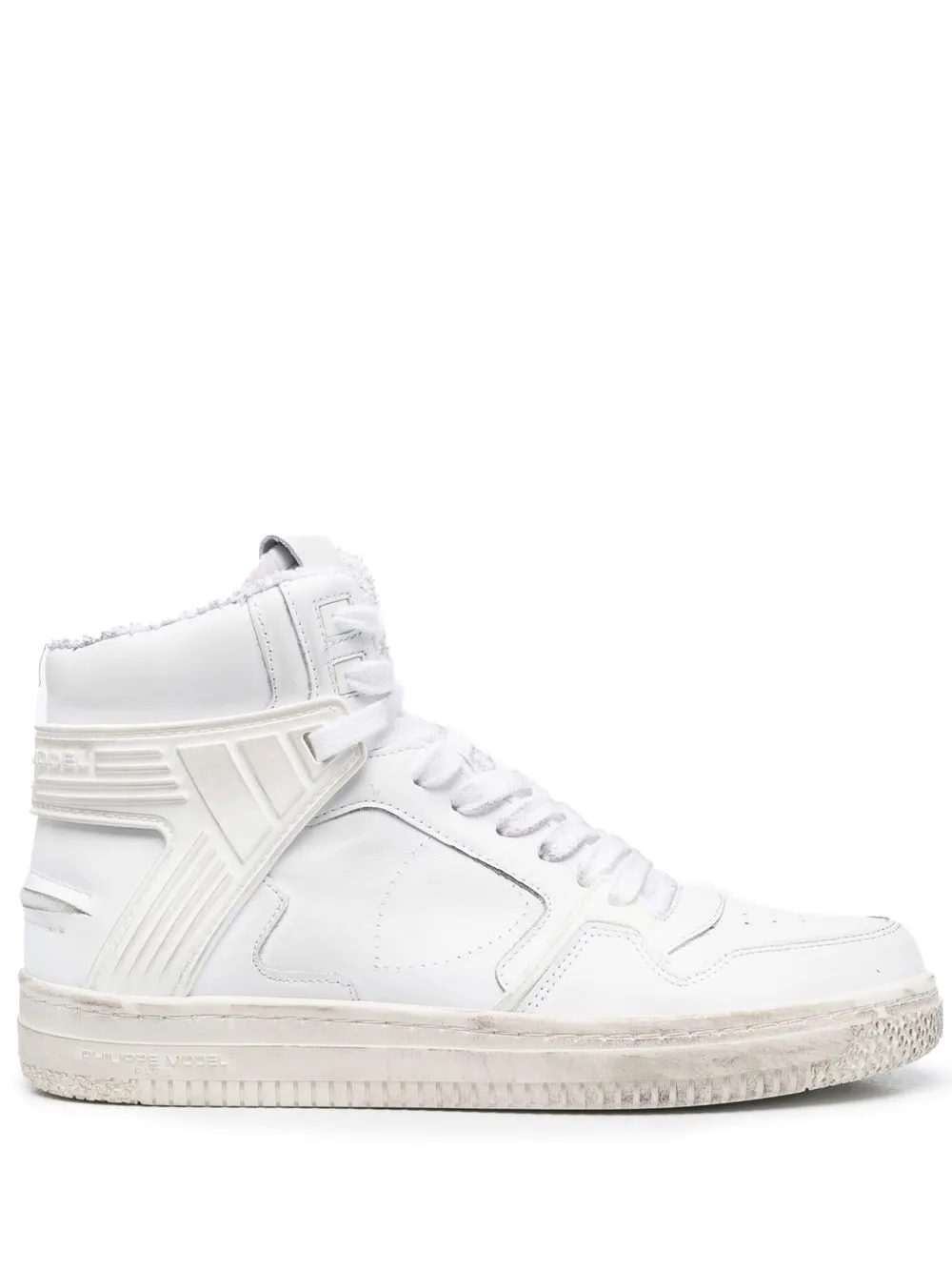 

Philippe Model Paris panelled leather sneakers - White