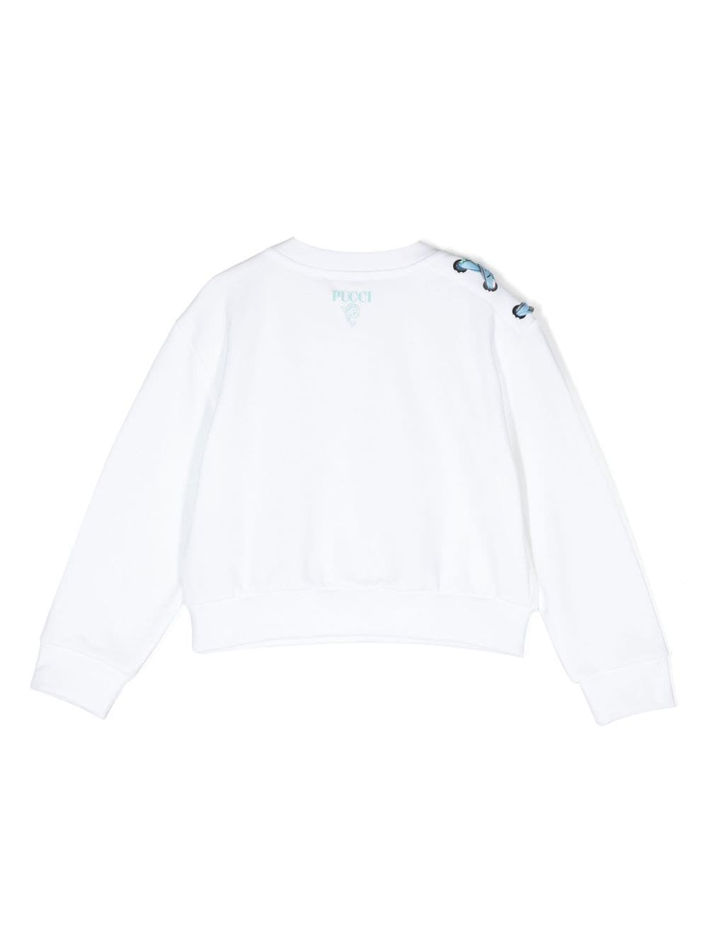 PUCCI Junior Sweater met strikdetail - Wit