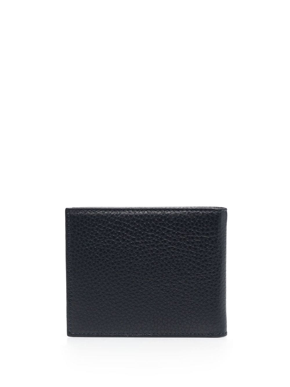 Shop Kiton Leather Grained Wallet In Blue