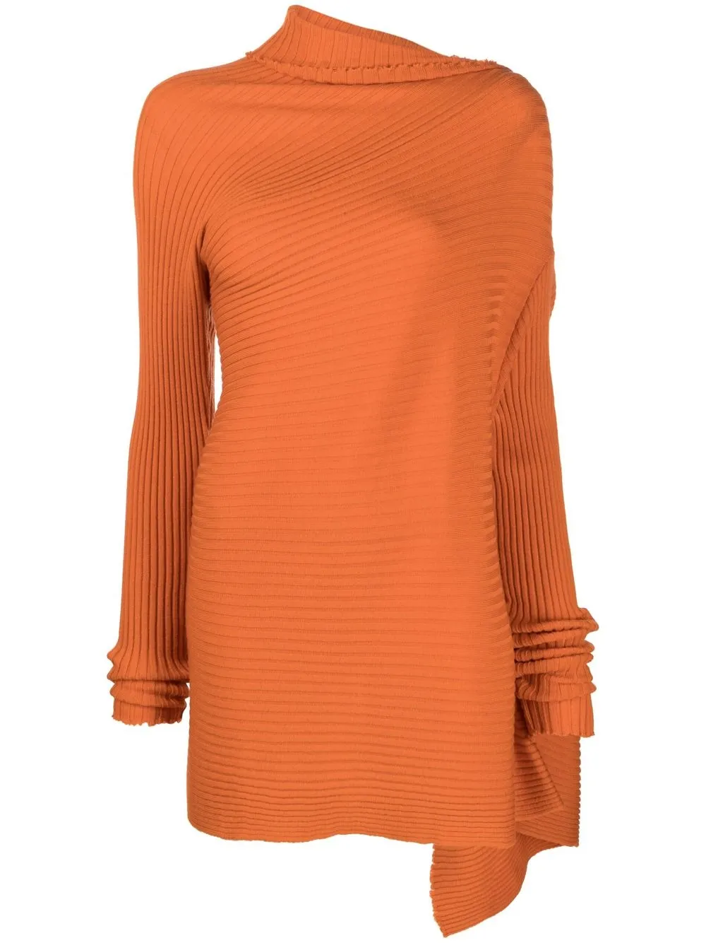 

Marques'Almeida draped turtleneck jumper - Orange