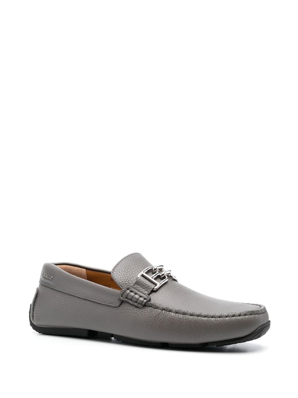 Bally BB-plaque Leather Loafers - Farfetch