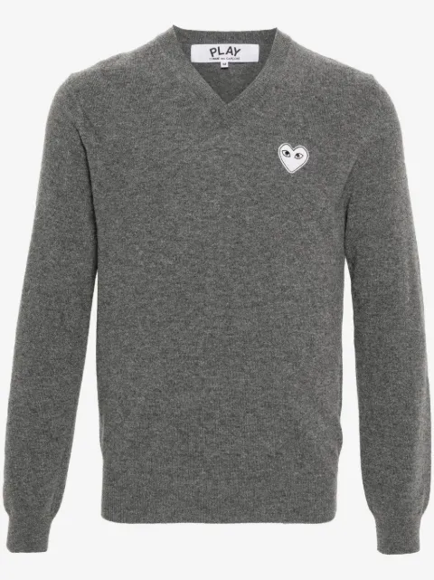 Comme Des Garçons Play tröja med melerad effekt