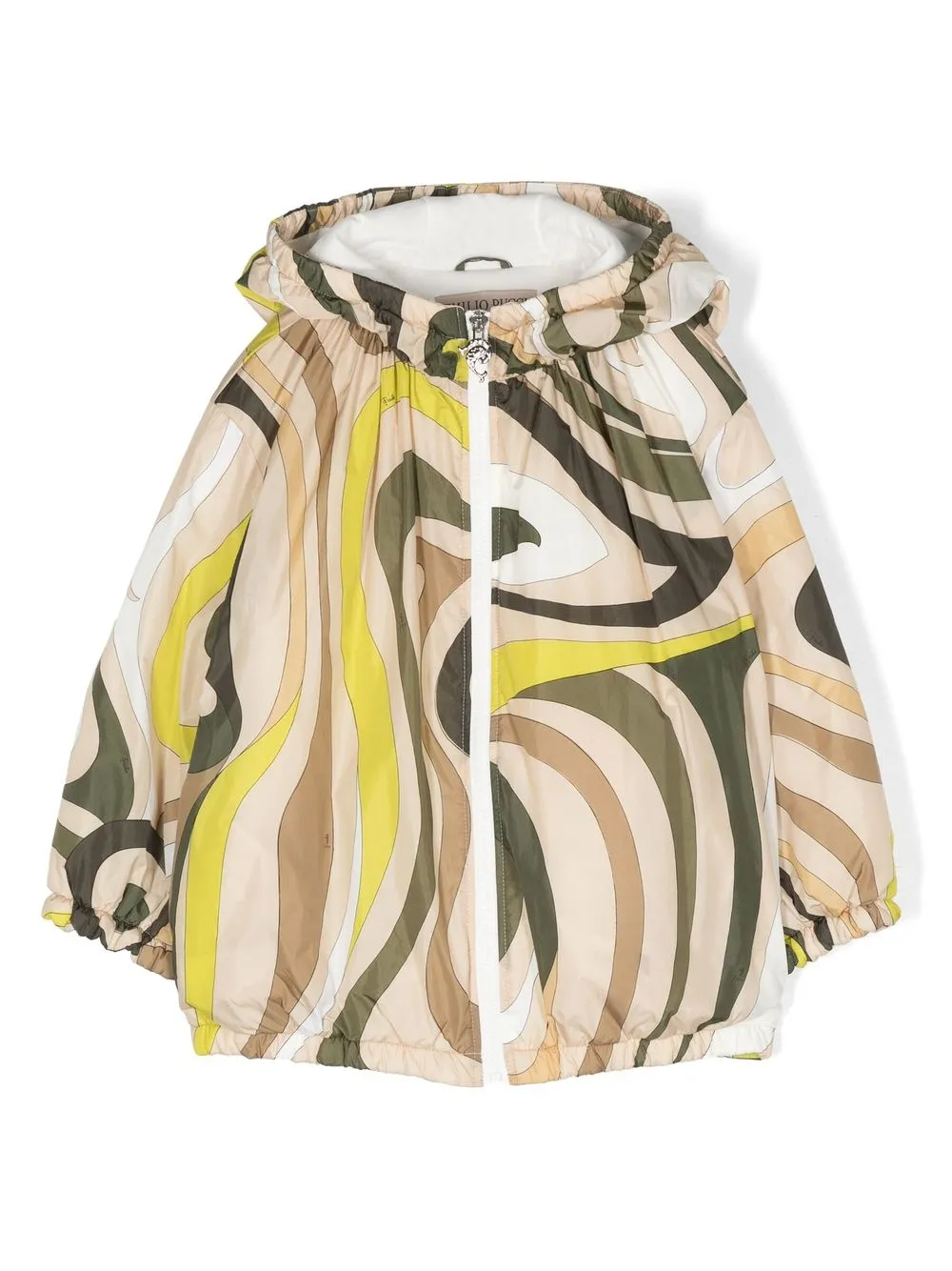 

PUCCI Junior swirl-print hooded jacket - Neutrals