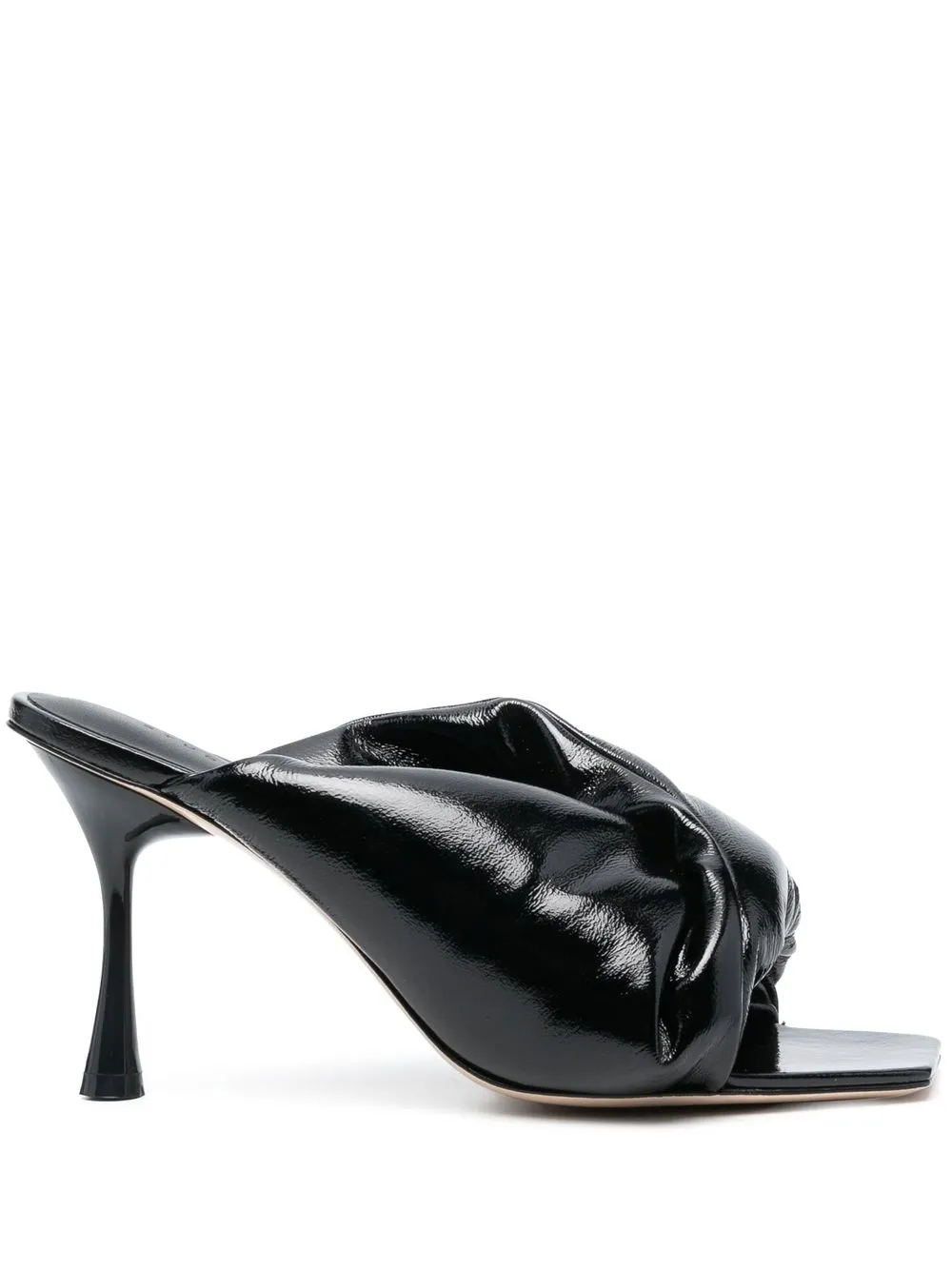 

Studio Amelia 90mm twist-detail padded mule - Black