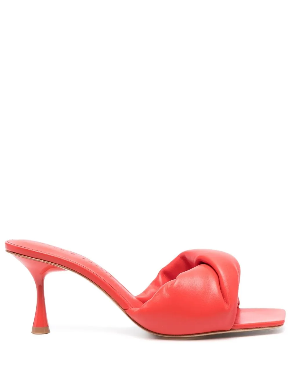 

Studio Amelia 80mm twist padded mules - Red