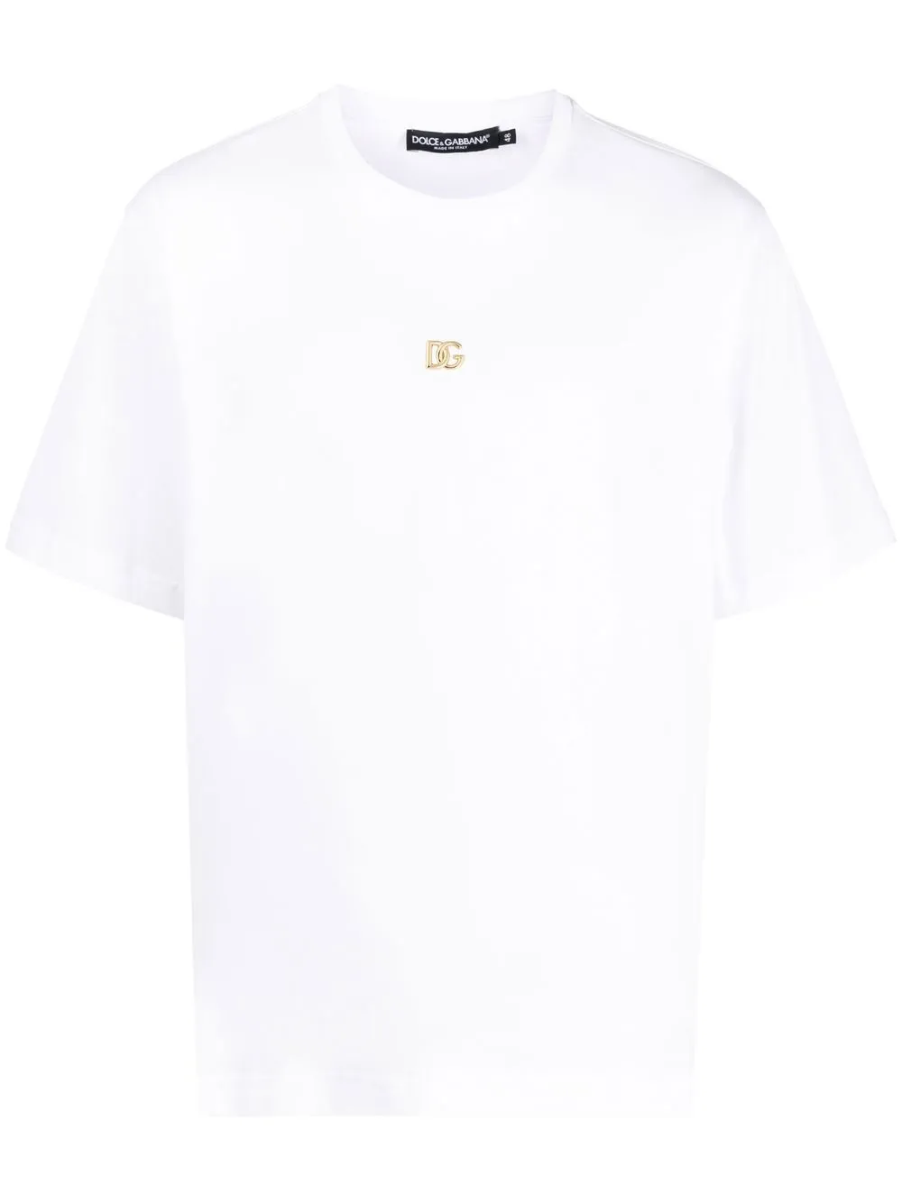 

Dolce & Gabbana logo-plaque T-shirt - White