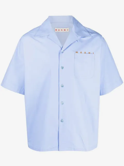 Marni chemise en coton à manches courtes