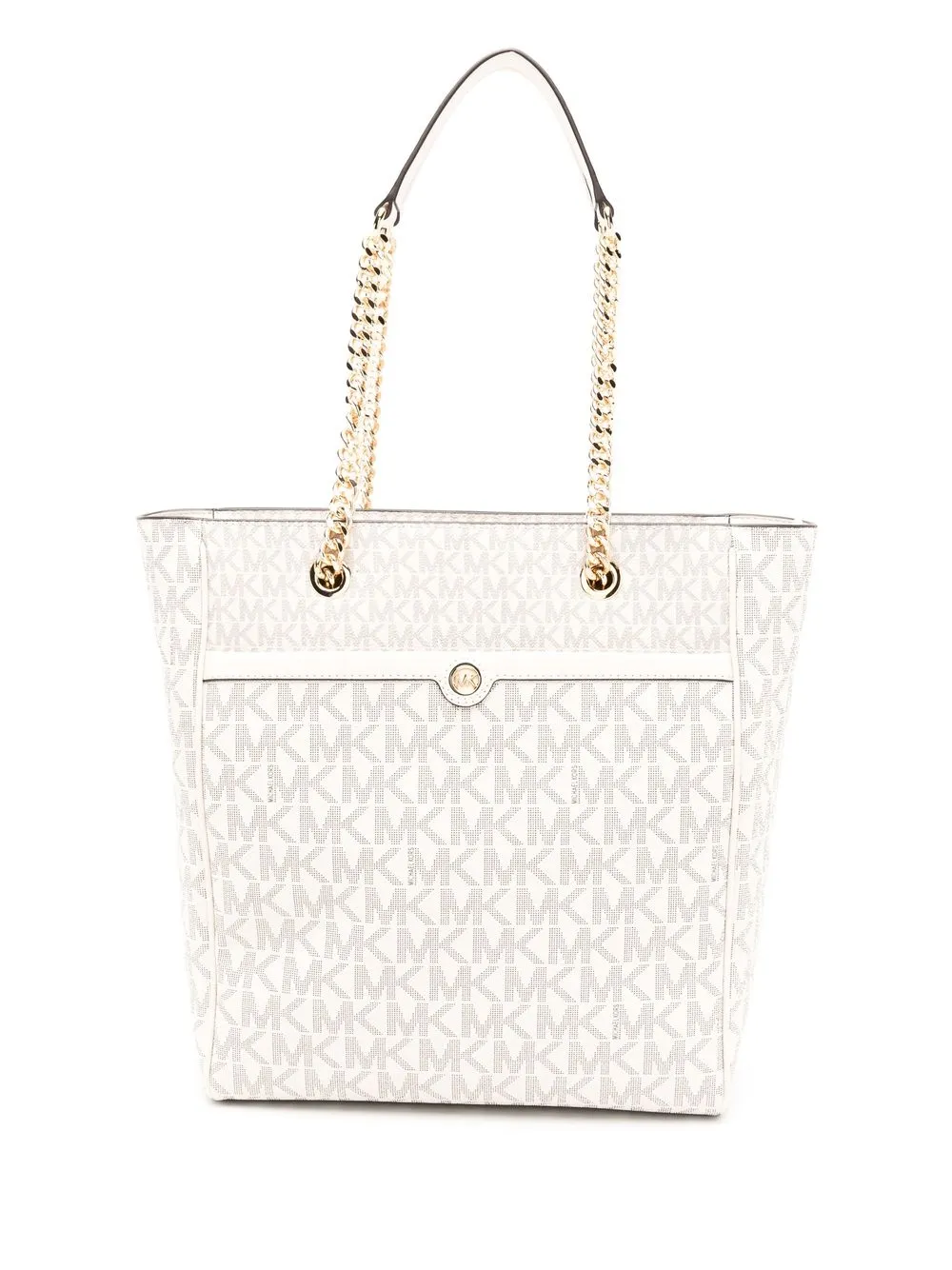 Michael Michael Kors Blaire モノグラム ハンドバッグ - ホワイト Michael Michael Kors Blaire モノグラム ハンドバッグ - ホワイト