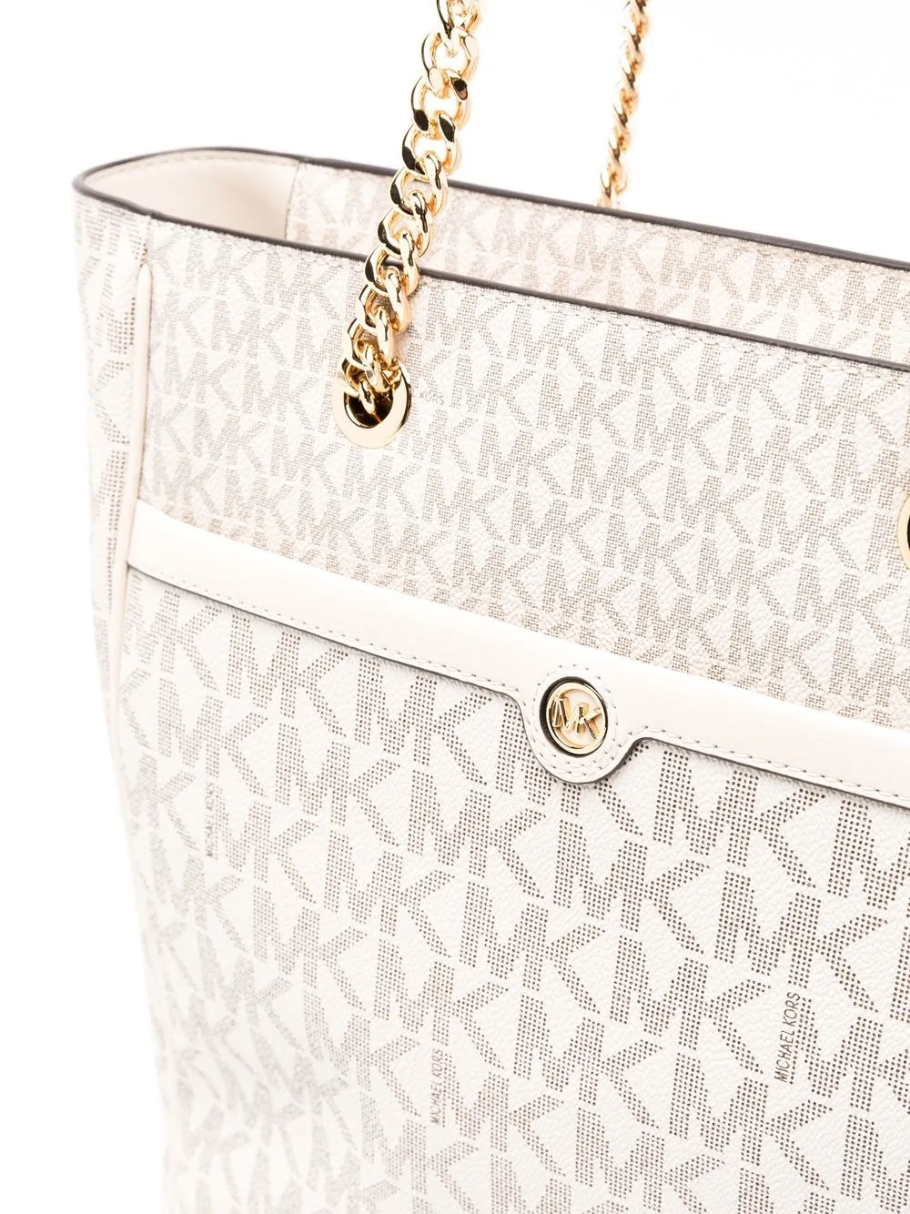 Michael Kors Blair shopper met monogram Wit
