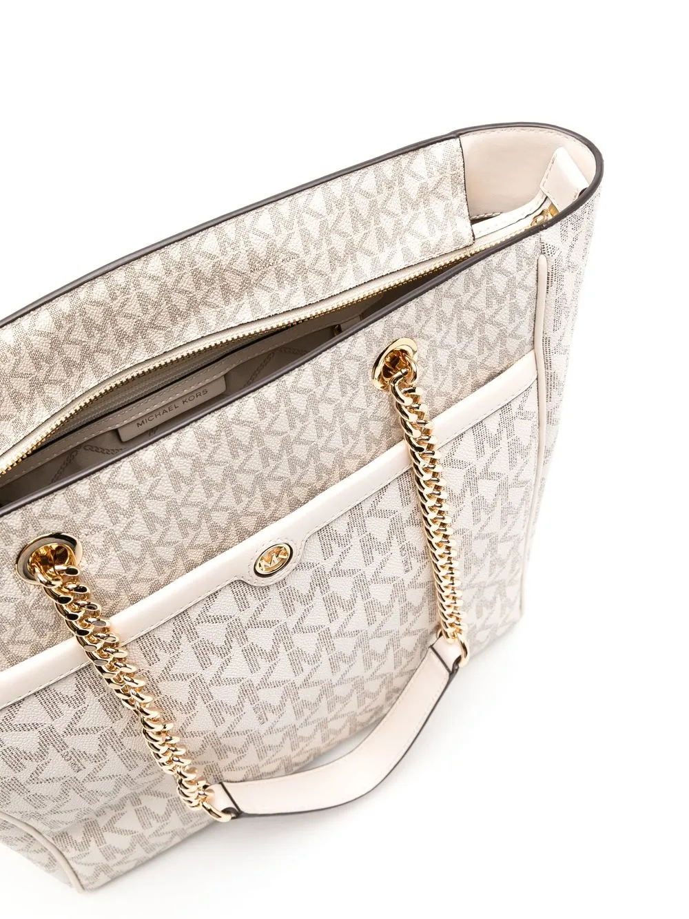 Michael Kors Blair shopper met monogram Wit