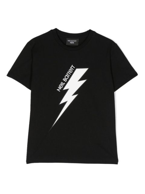 Neil Barrett Kids logo-print short-sleeve T-shirt