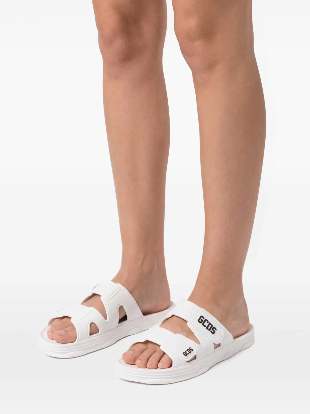 GCDS logo slippers | White | Image 1