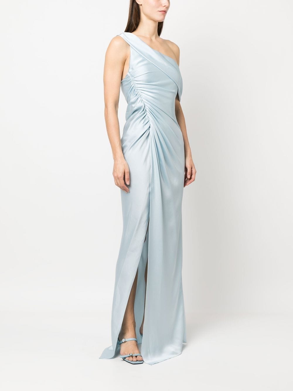 Simkhai one-shoulder Satin Maxi Dress - Farfetch