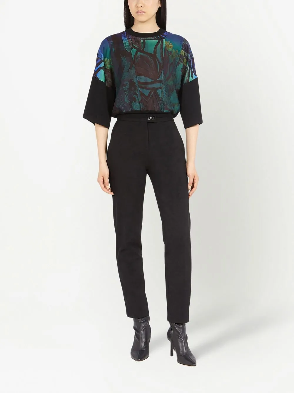 Ferragamo Pantalon met Gancio-plakkaat - Zwart