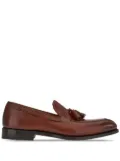 Ferragamo tasselled leather loafers - Brown