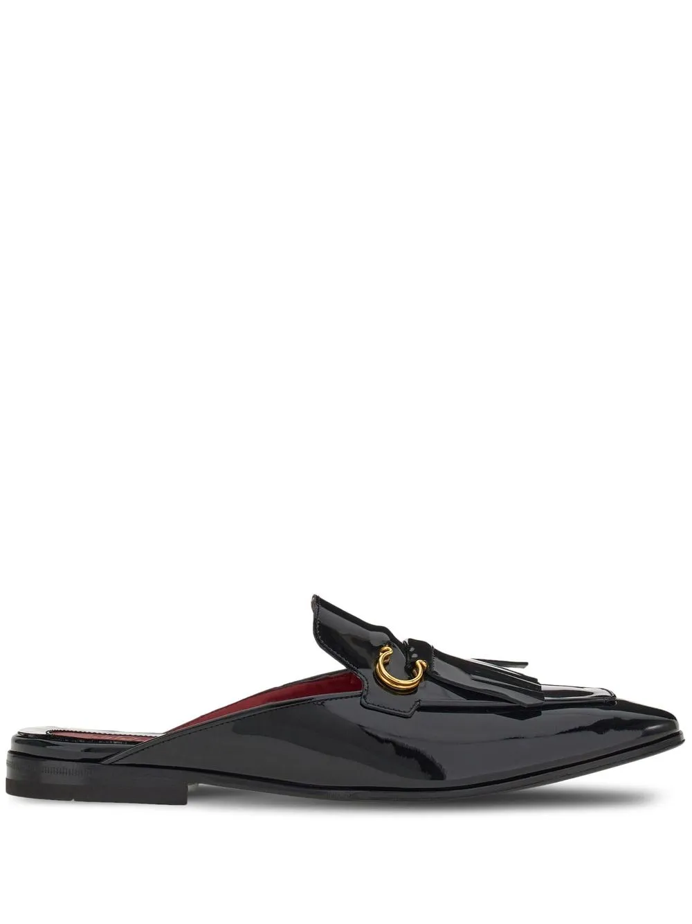 

Ferragamo slippers con placa Gancini - Negro