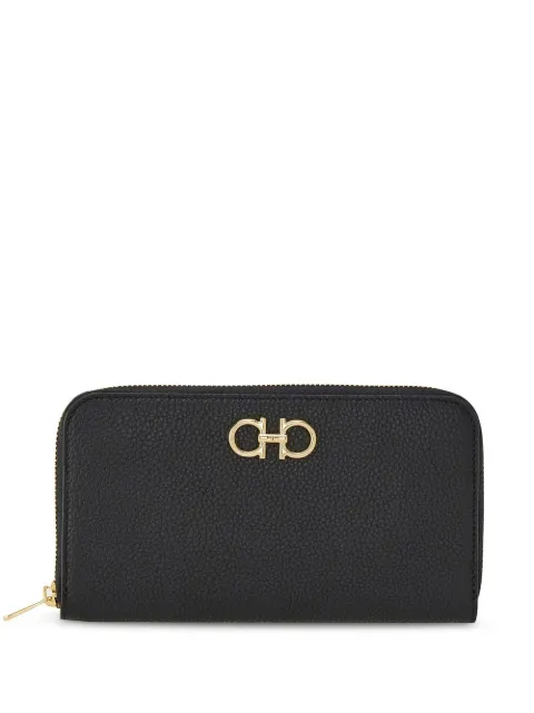 Ferragamo Gancini-plaque zip-up wallet