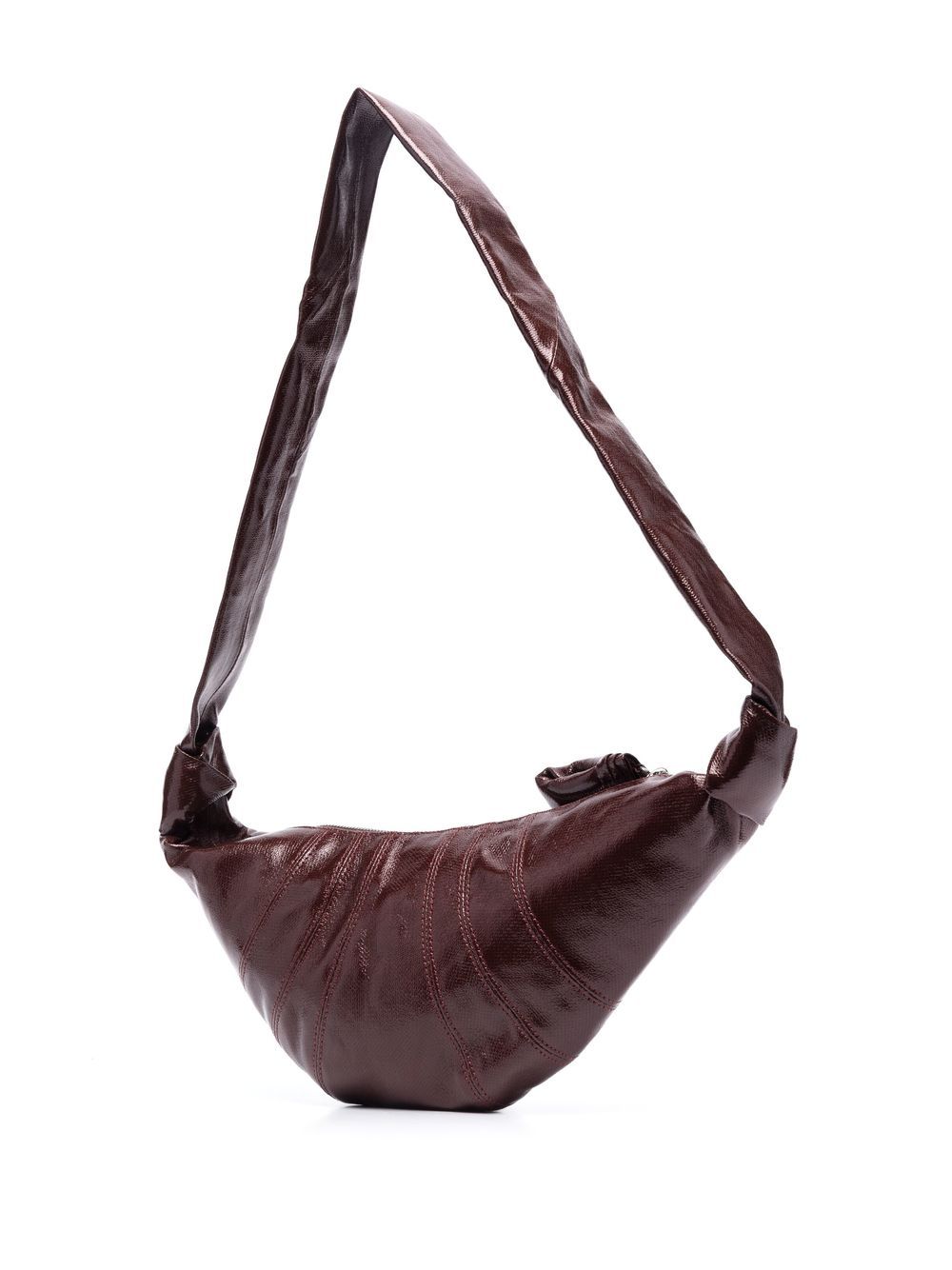 Lemaire Half-moon Leather Crossbody Bag In Brown | ModeSens