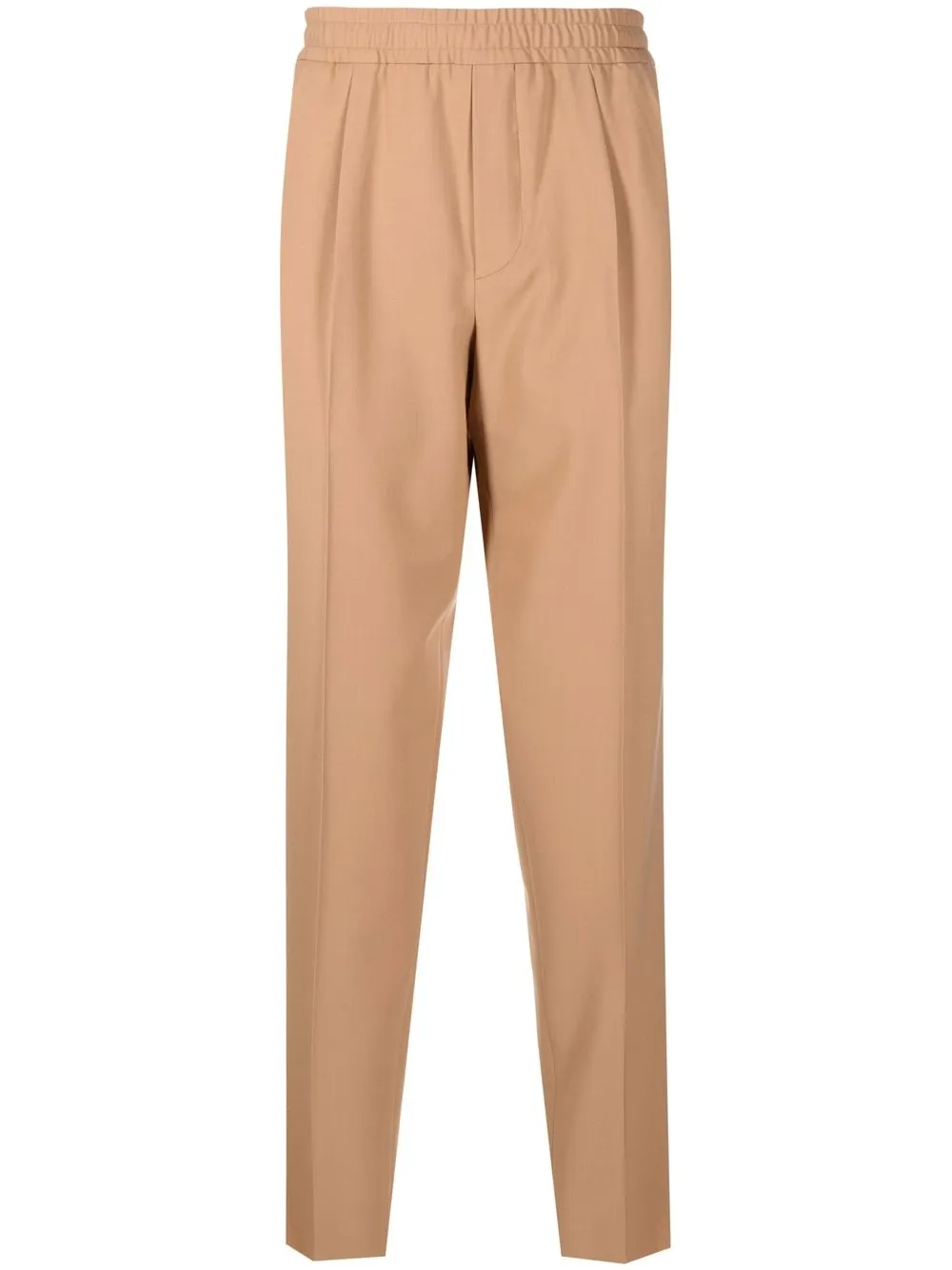 

Zegna elasticated-waistband tapered trousers - Brown