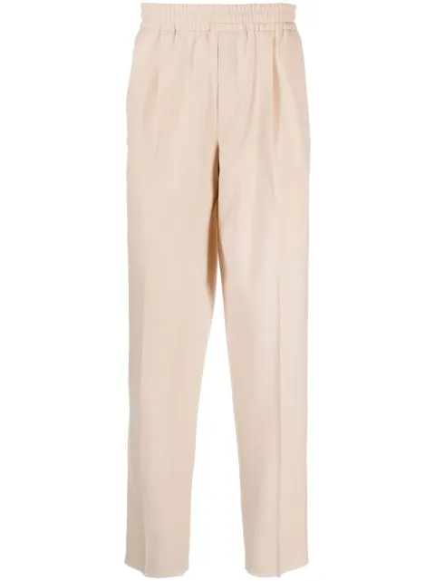 Zegna elasticated-waistband tapered trousers