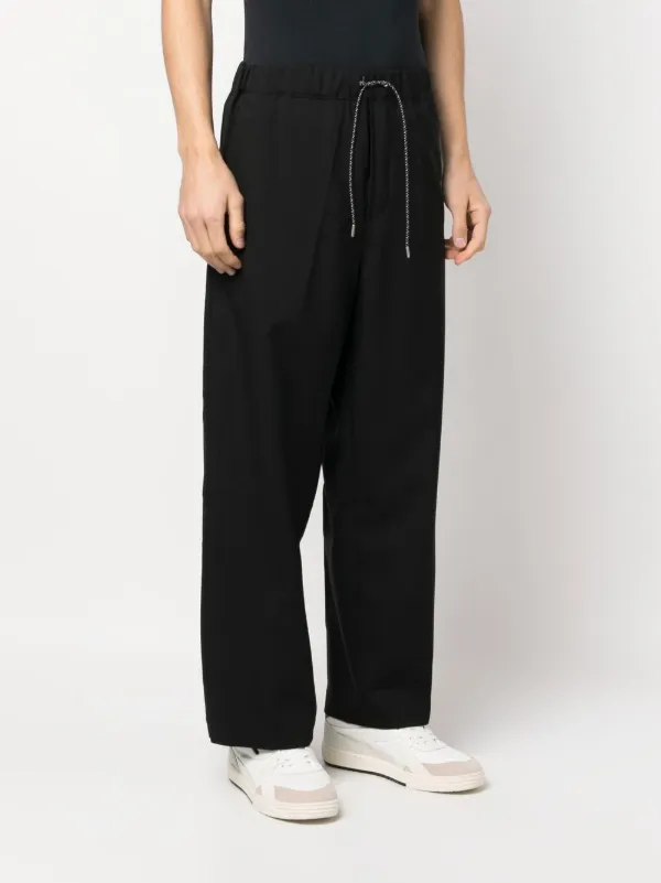 OAMC drawstring-fastening Cotton Trousers | Black | FARFETCH RO