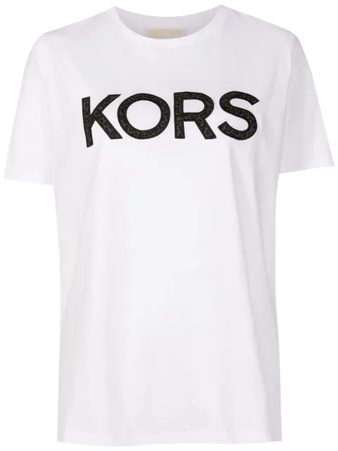 Michael Kors animal-print logo T-shirt