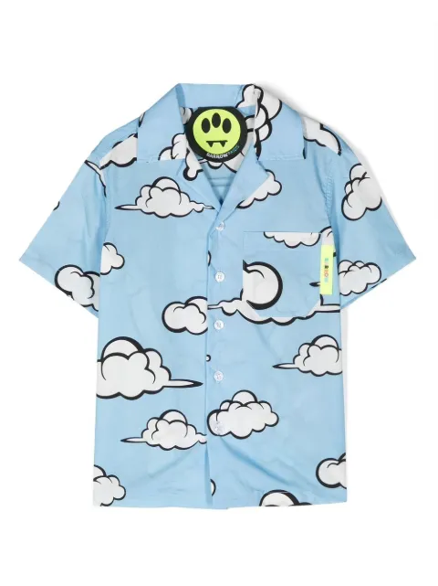 Barrow kids cloud print T-shirt