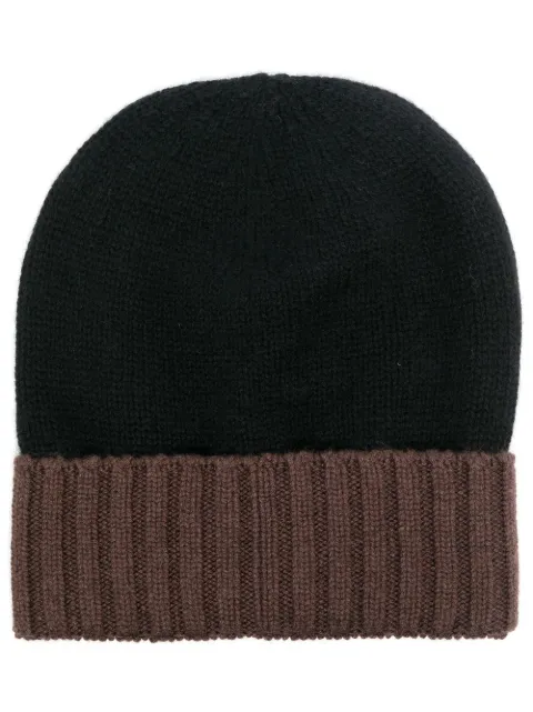 contrasting-brim beanie