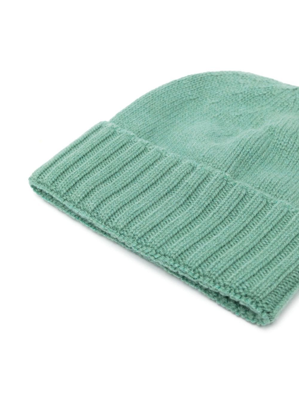 Image 2 of Dell'oglio ribbed-knit cashmere beanie