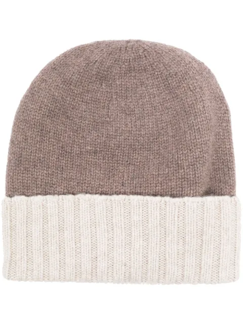 contrasting-brim beanie