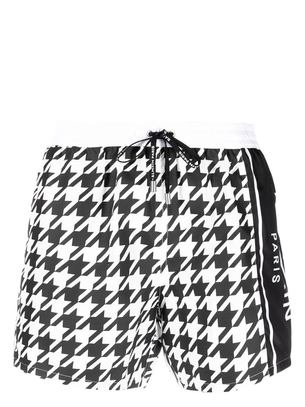 

Balmain houndstooth print swim shorts - Black