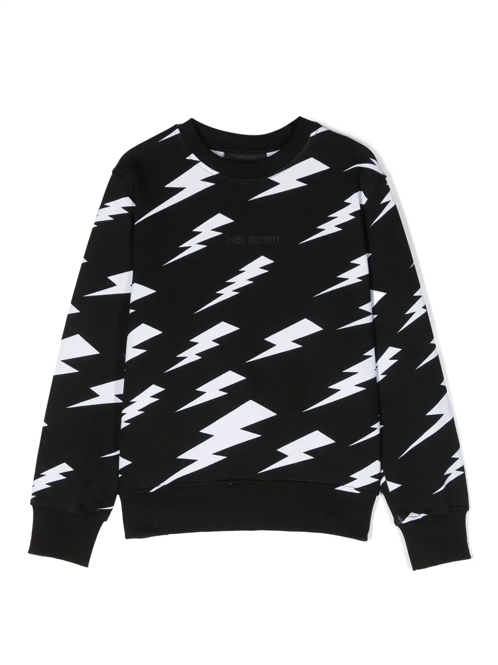 

Neil Barrett Kids sudadera con motivo Thunderbolt - Negro