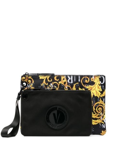 Versace Jeans Couture logo-print clutch bag