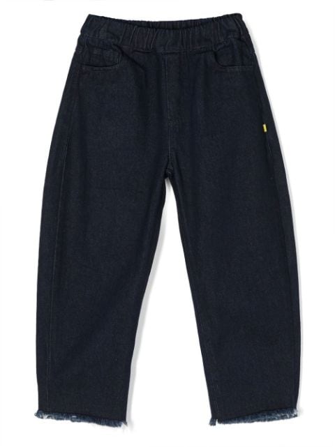 Marques'Almeida KIDS elasticated frayed-hem jeans