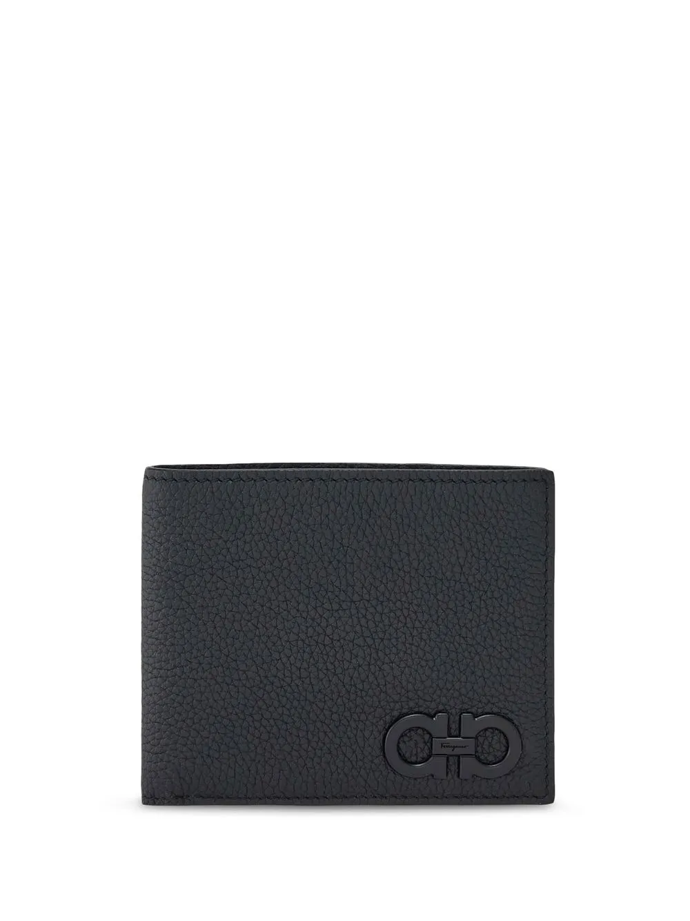 

Ferragamo Gancini-plaque leather wallet - Black
