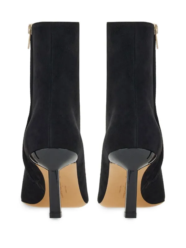 Ferragamo ポインテッドトゥヒール ブラック/ゴールド Ferragamo