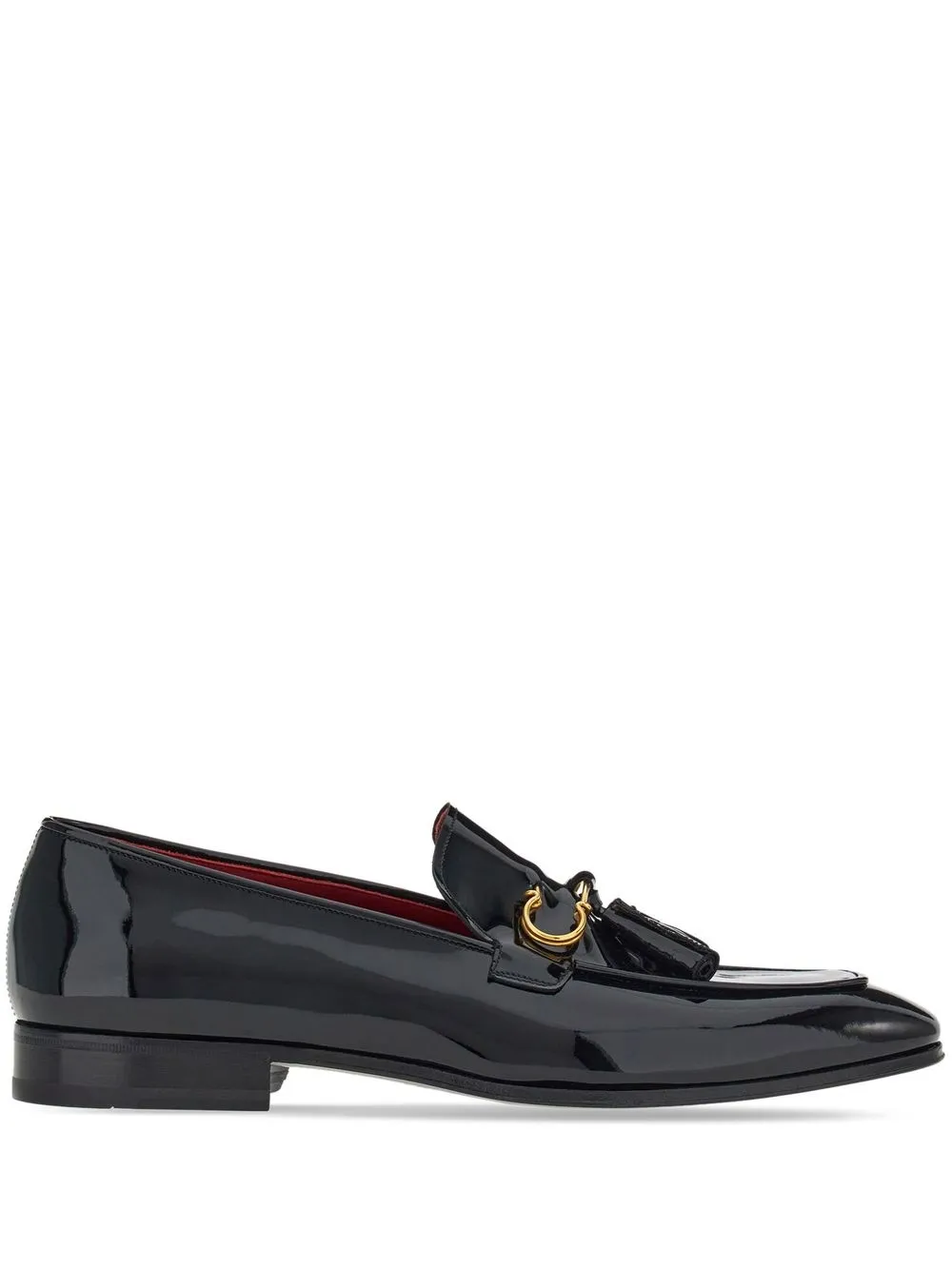 

Ferragamo mocasines con placa Gancini - Negro