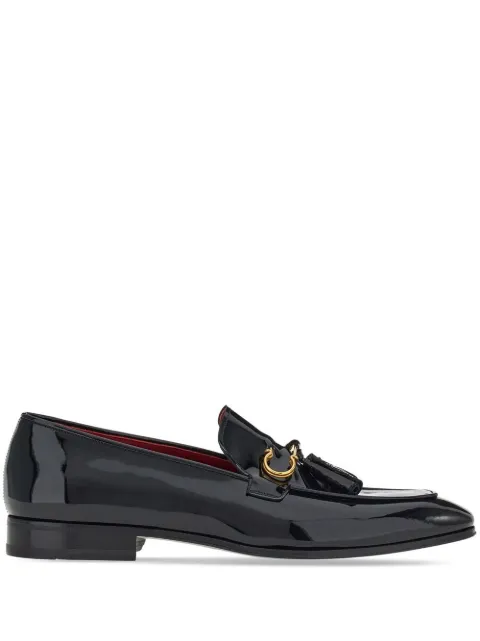 Ferragamo Gancini-plaque leather loafers