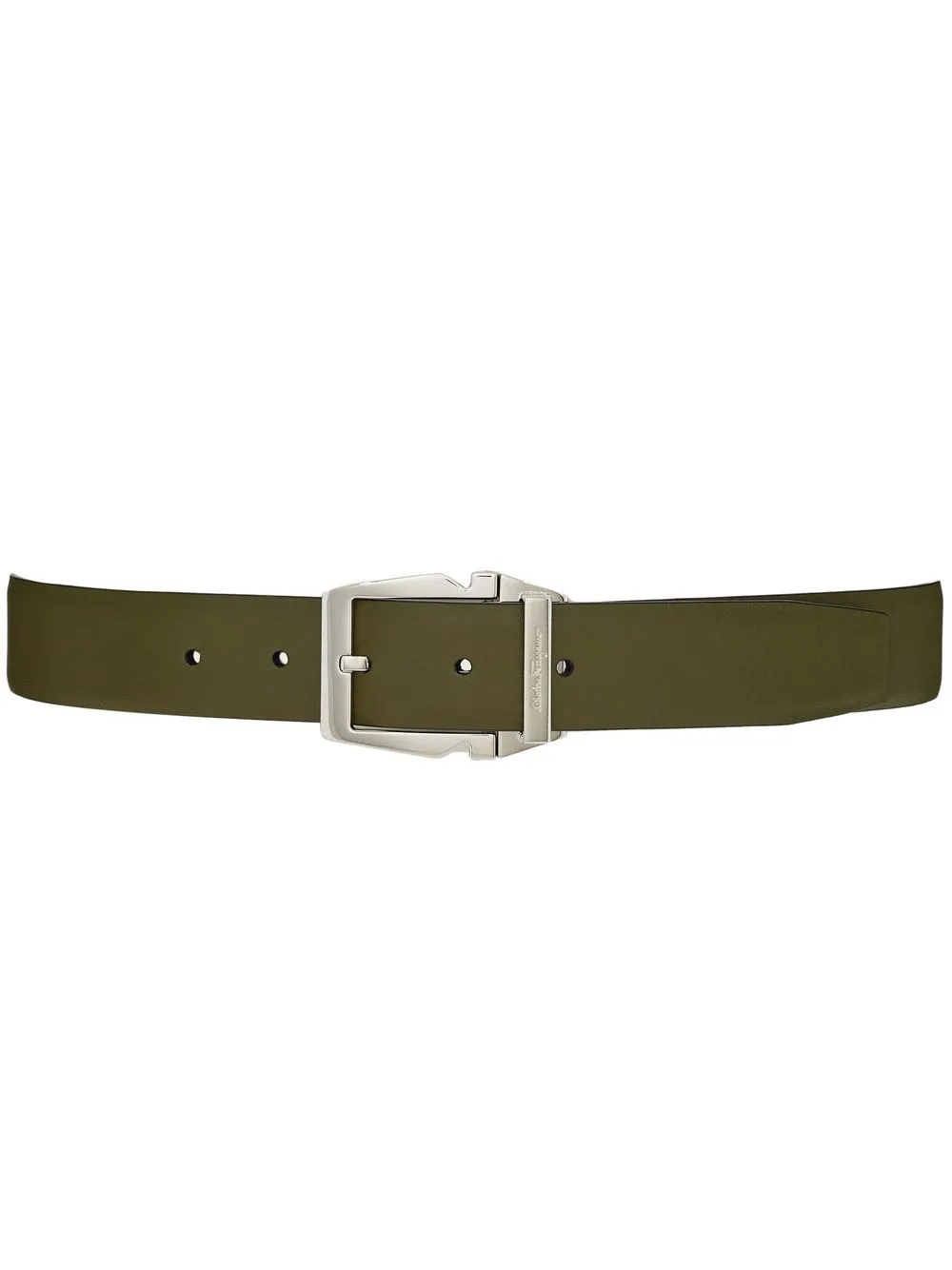 

Ferragamo buckle-fastening leather belt - Green