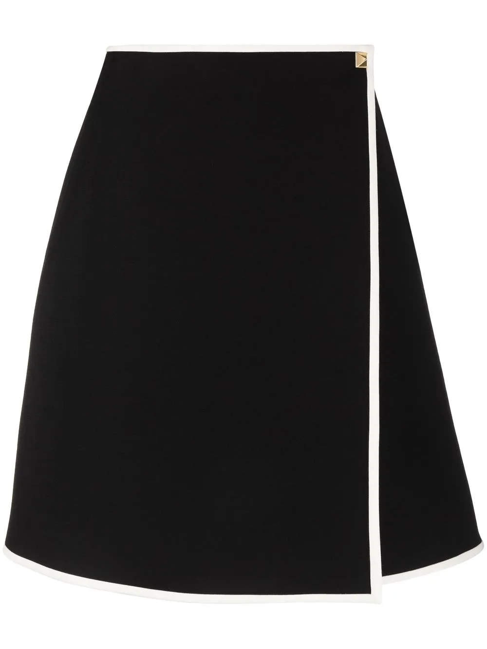 

Valentino rockstud detail wrap skirt - Black