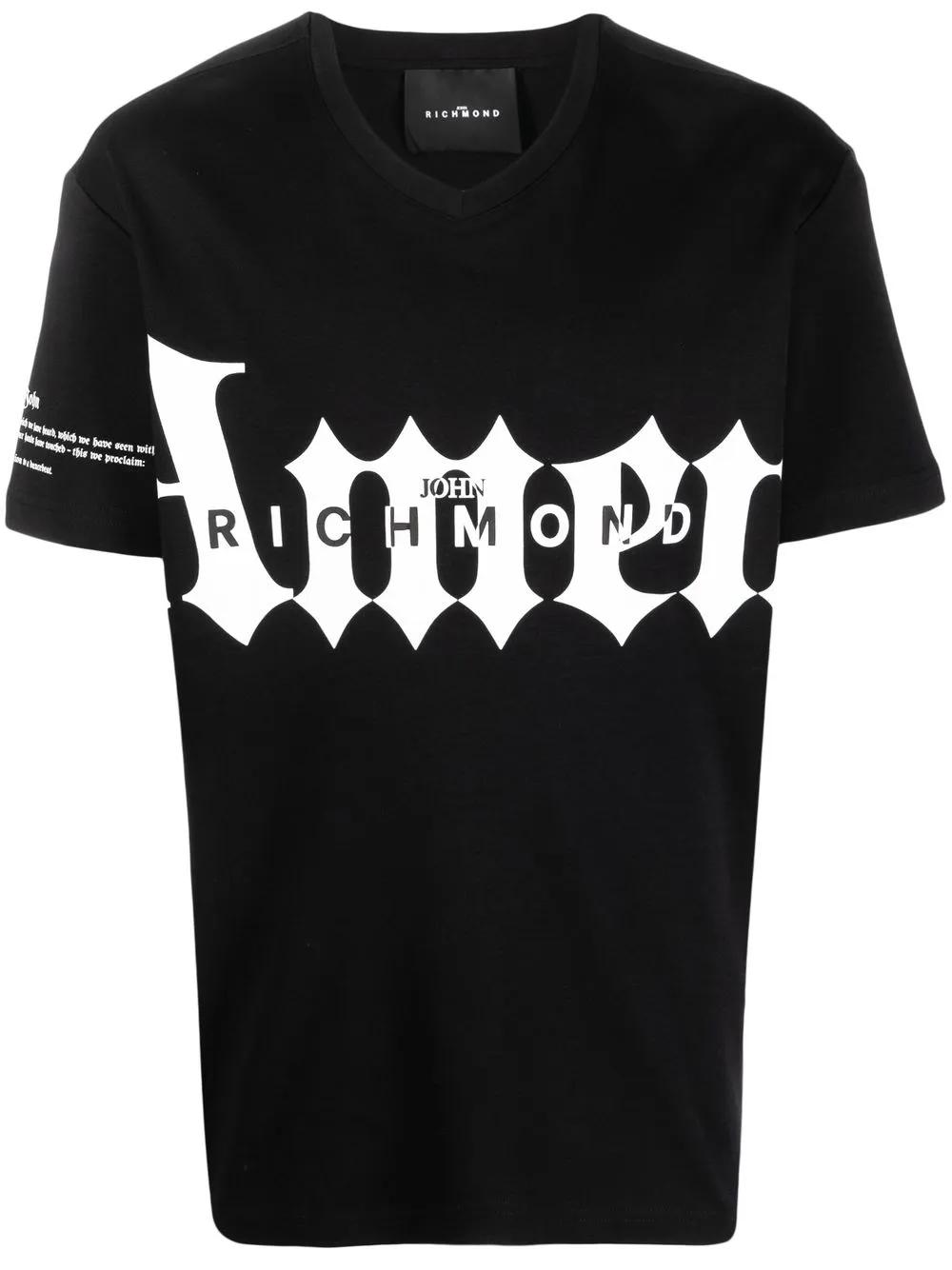 

John Richmond Over Wikies cotton T-shirt - Black