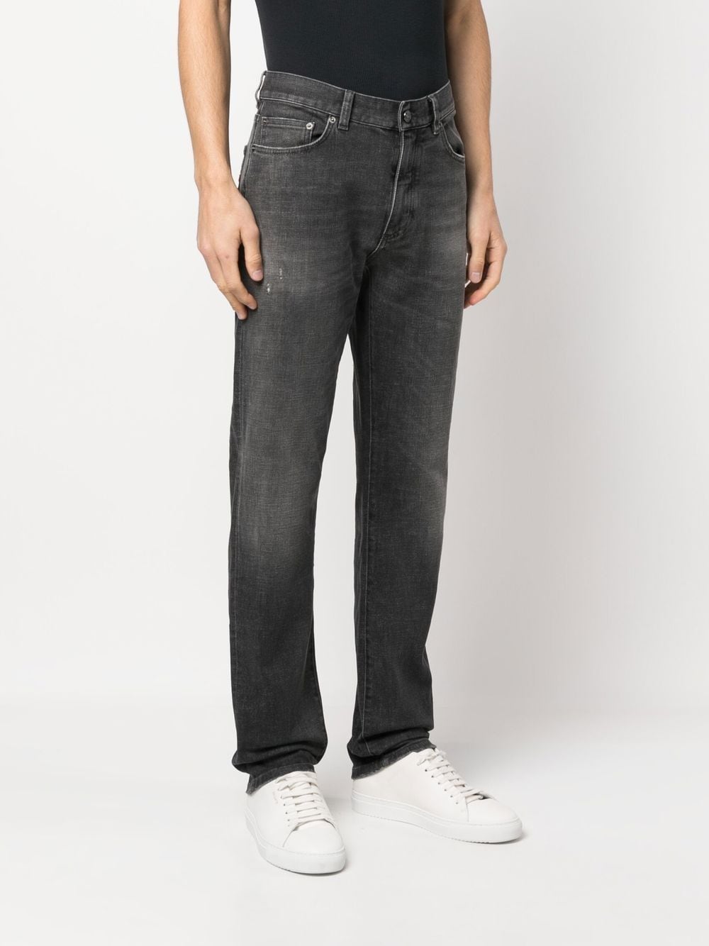 Shop Zegna City Slim-fit Jeans In Grau