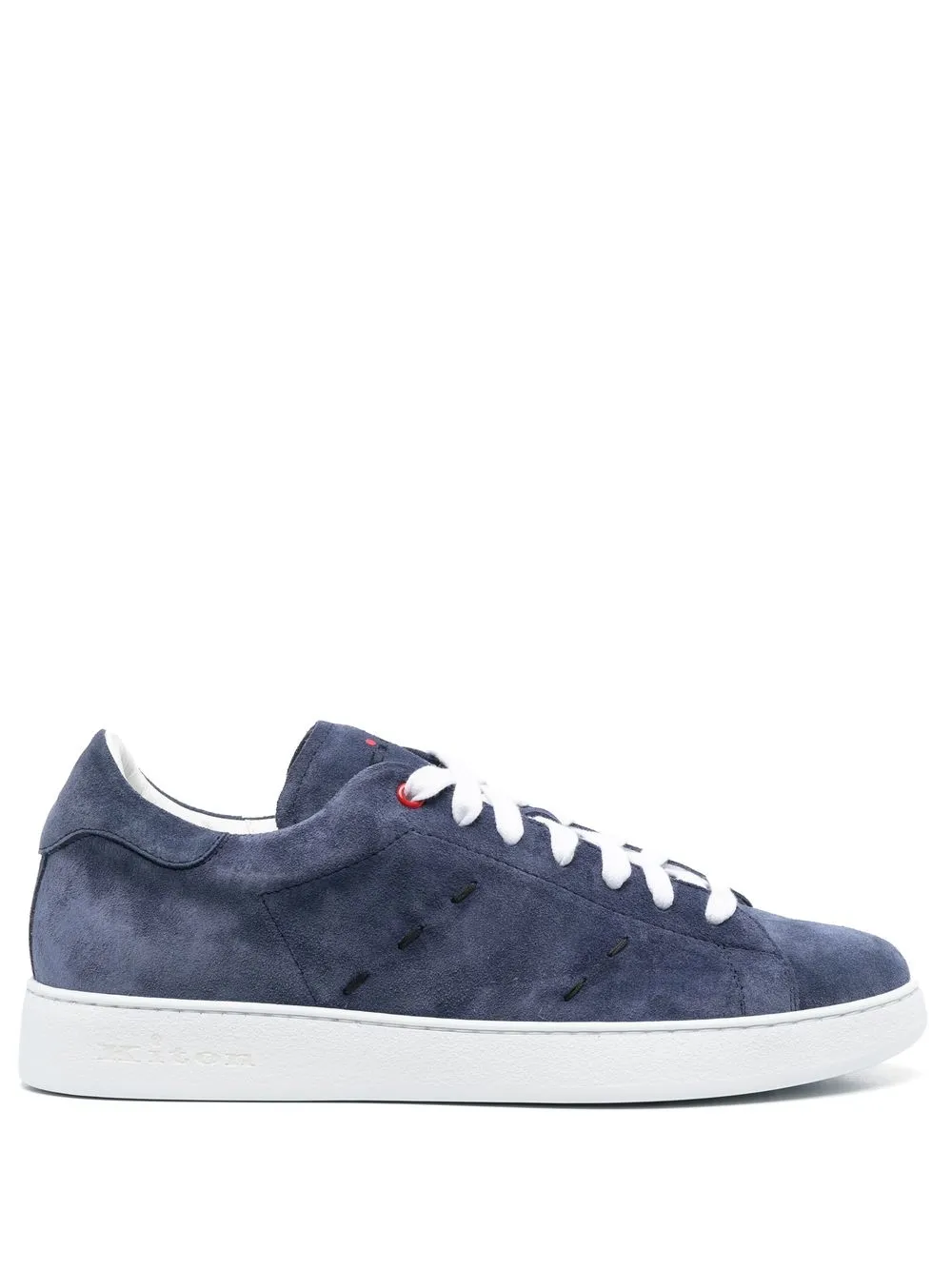 

Kiton suede low-top sneakers - Blue