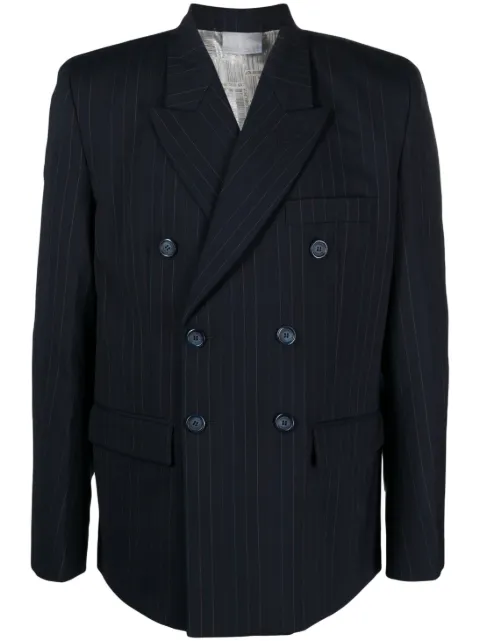 VTMNTS blazer con doble botonadura a rayas diplomáticas