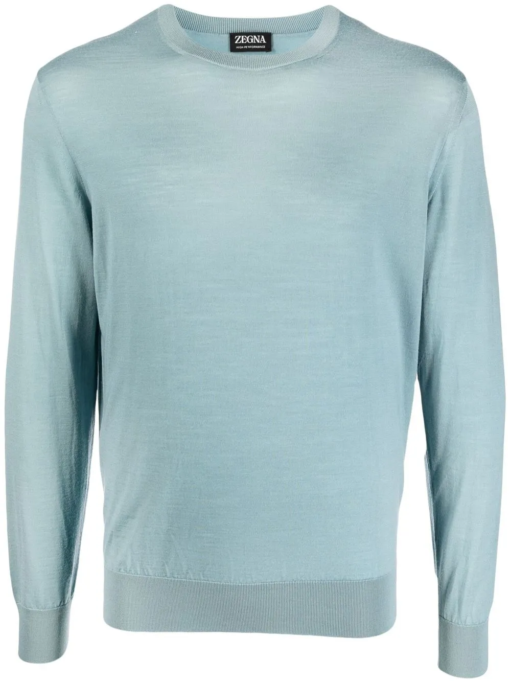 Zegna Fine-knit Wool Jumper In Blue