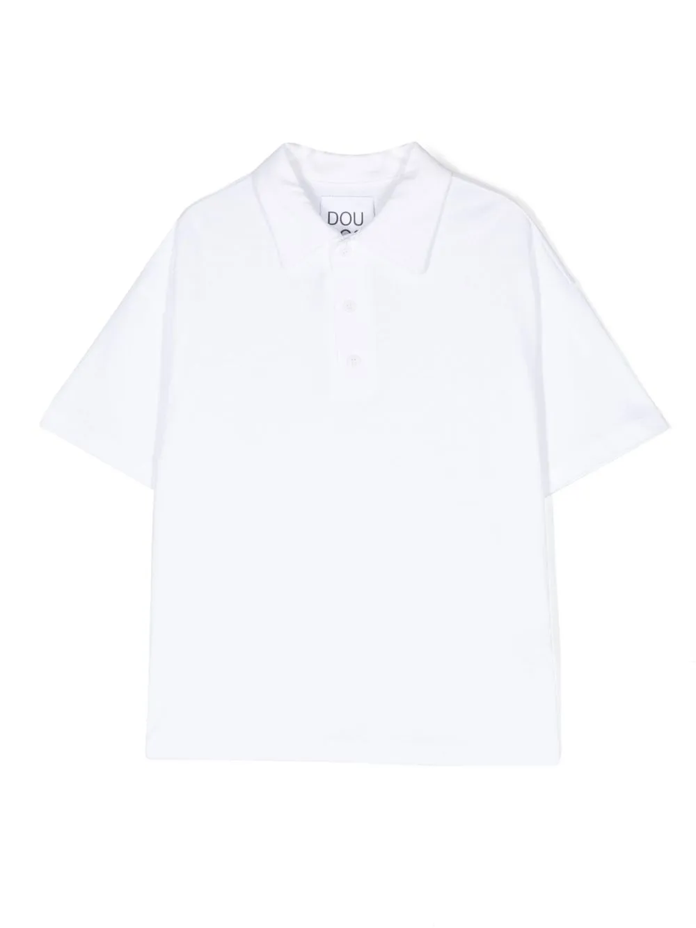 

Douuod Kids cotton short-sleeve polo shirt - White